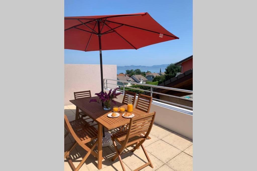 Superbe appartement au calme avec vue sur le Lac. Évian-les-Bains Extérieur photo